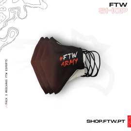 Máscara FTW Esports - Pack de 3 Unidades